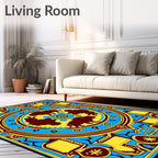 Bold Bison Tribal Sunburst Rug