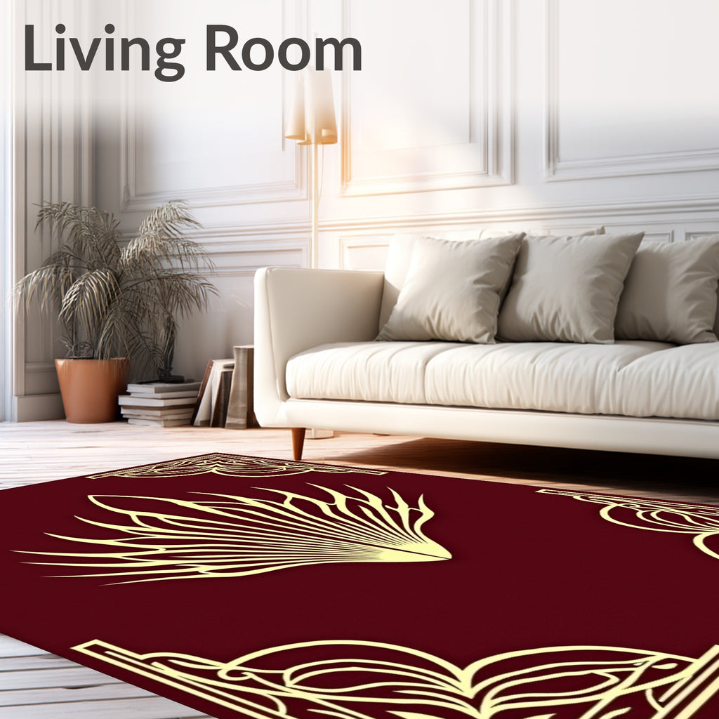 Ornate Fan and Filigree Rug