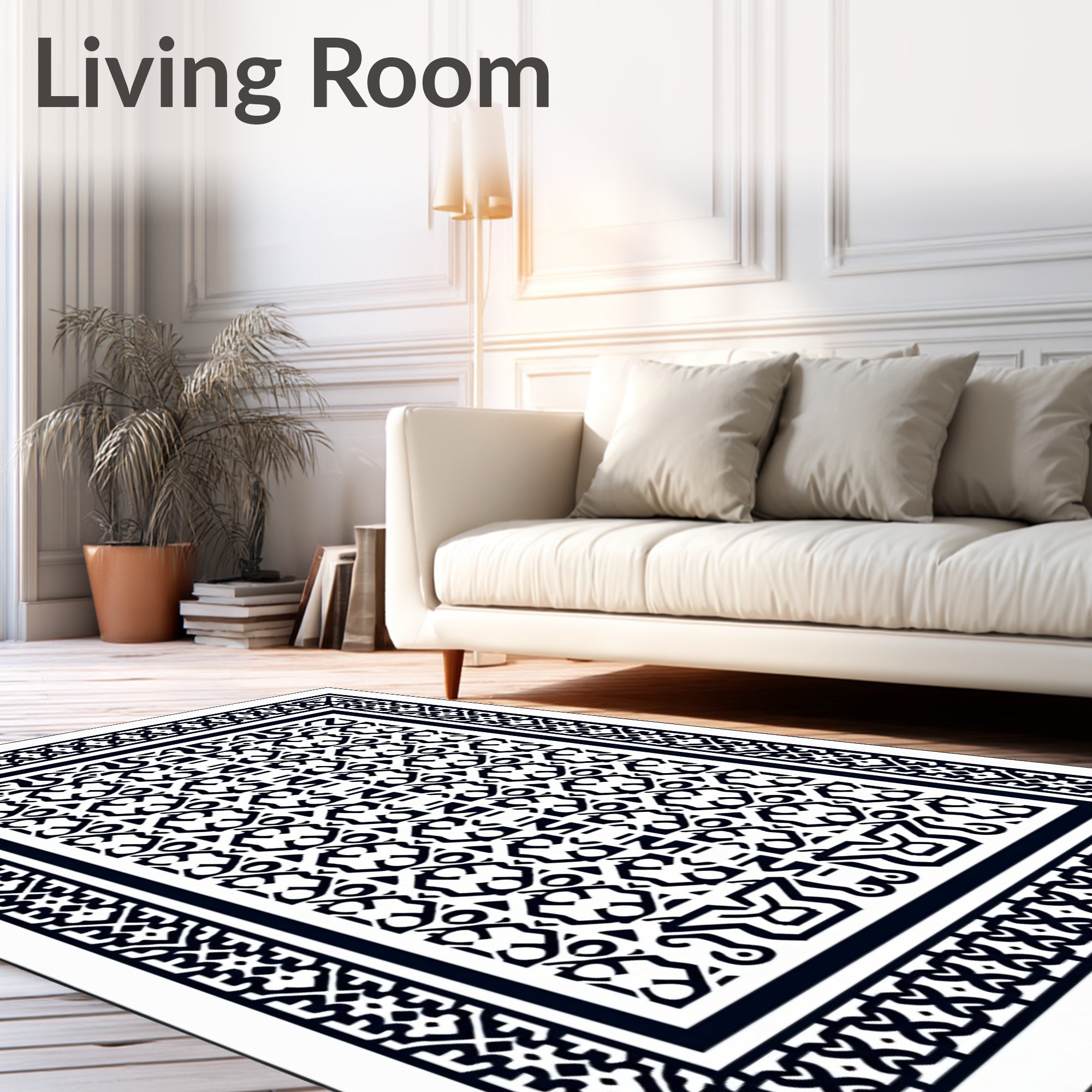Intricate Classic Geometric Pattern Rug