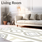 Symmetrical Abstract Geometric Pattern Rug