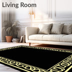 Classic Interlocking Rope Border Design Rug