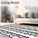 Tribal Stripes Geometric Pattern Design Rug