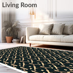 Classic Interlocking Diamond Geo Pattern Rug