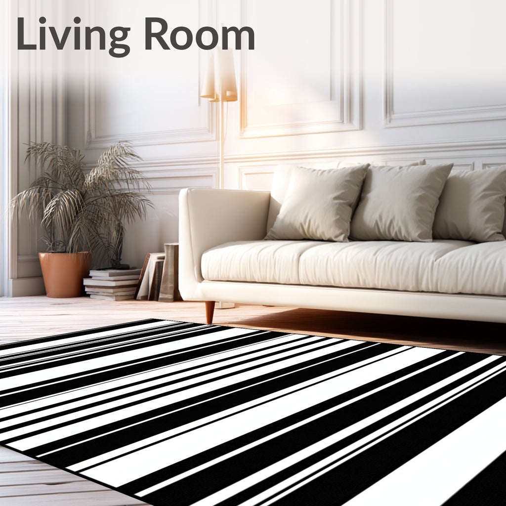 Bold Horizontal Strips Design Rug