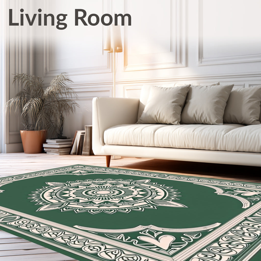 Classic Mandala Geometric Pattern Rug