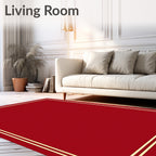 Classic Red Gold Border Rug