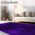 Purple Galaxy Star Cluster Rug