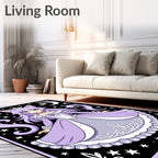 Kawaii Cat Girl Princess Night Sky Design Rug