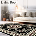 Ornate Floral Mandala Pattern Rug