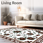 Classic Floral Vine Decorative Rug