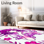 Anime Cherry Blossom Sweet Girl Design Rug