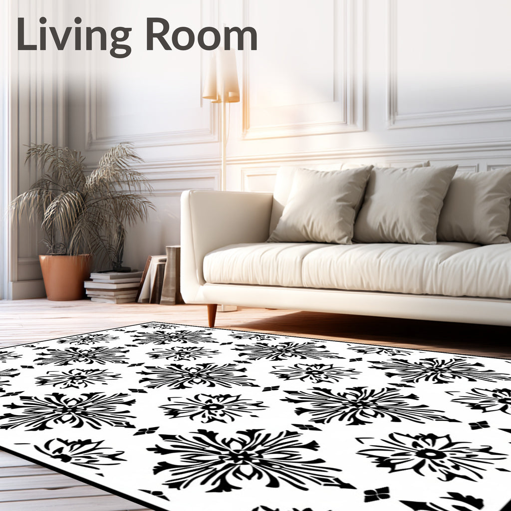 Classic Floral Motif Intricate Pattern Rug