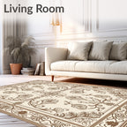 Classic Floral Scrollwork Motif Rug