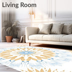 Mandala Patterned Soft Colors Rug