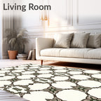 Ornate Lattice Floral Pattern Rug