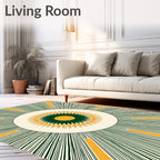 Radiant Sunburst Starburst Patterns Rug