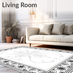 Ornate Floral Design With Center Medallion Rug