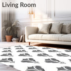 Art Nouveau Floral Pattern Rug