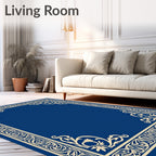 Classic Cream Floral Border Rug