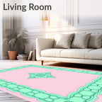 Elegant Geometric Mandala Pattern Rug