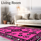 Bold Geometric Tribal Pattern Rug