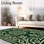 Ornate Flourish Geometric Pattern Rug