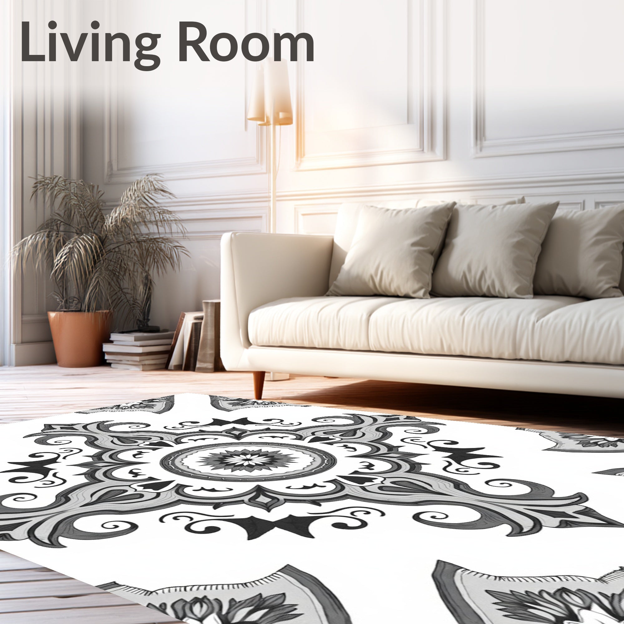Classic Floral Motif Design Rug
