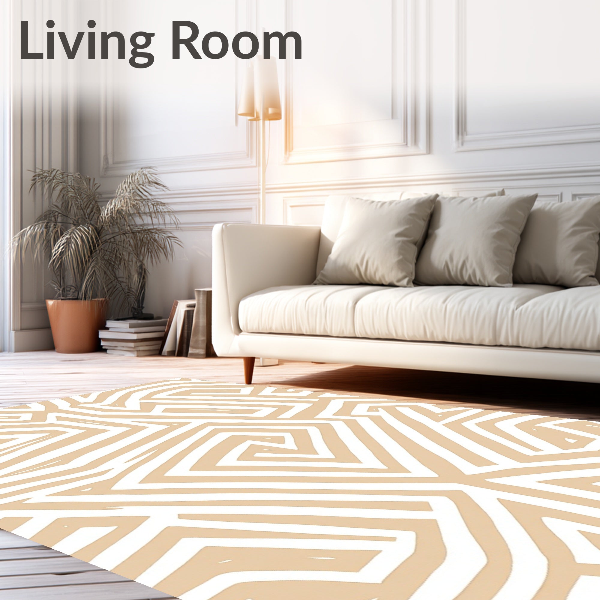 Geometric Lines Pattern Rug