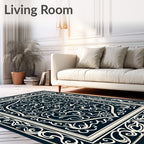 Classic Paisley Floral Cream Ivory Rug