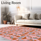 Ornate Floral Vine Pattern Design Rug