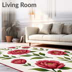 Traditional Floral Bloom Pattern Design Rug