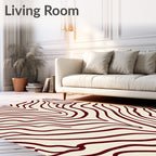 Bold Wavy Animal Print Rug