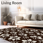 Classic Floral Vines Pattern Design Rug