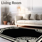 Art Nouveau Floral Arch Pattern Rug