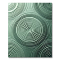 Sage Green Concentric Circles Rug