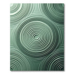 Sage Green Concentric Circles Rug