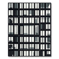 Modern Black White Geometric Grids Rug