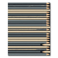 Minimalist Graphite and Cream Striped Rug