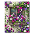Vibrant Morning Glory Garden Bloom Rug