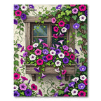 Vibrant Morning Glory Garden Bloom Rug
