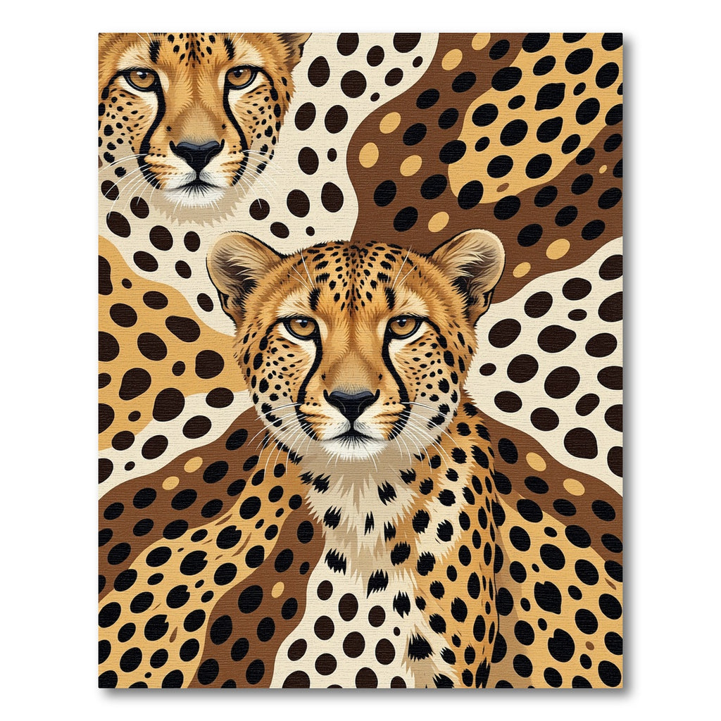 Bold Cheetah Spots Abstract Wildlife Rug