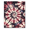 Crimson White Cosmic Swirl Rug