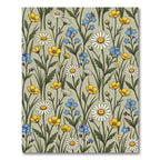 Meadow Daisies Forget Me Nots Buttercups Rug
