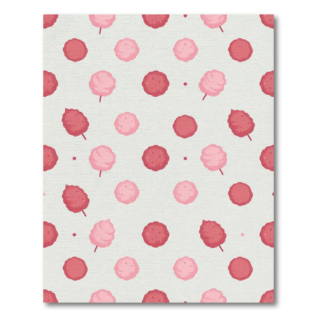 Sweet Pink Cotton Candy Dots Rug