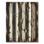 Rustic Earthy Tone Splatter Stripes Rug