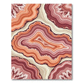 Coral Peach Agate Swirl Rug