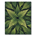 Lush Tropical Fern Forest Botanical Art Rug