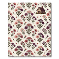 Vintage Botanical Cottage Blossom Garden Rug