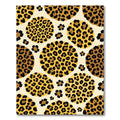 Cream and Gold Spotted Animal Rug
