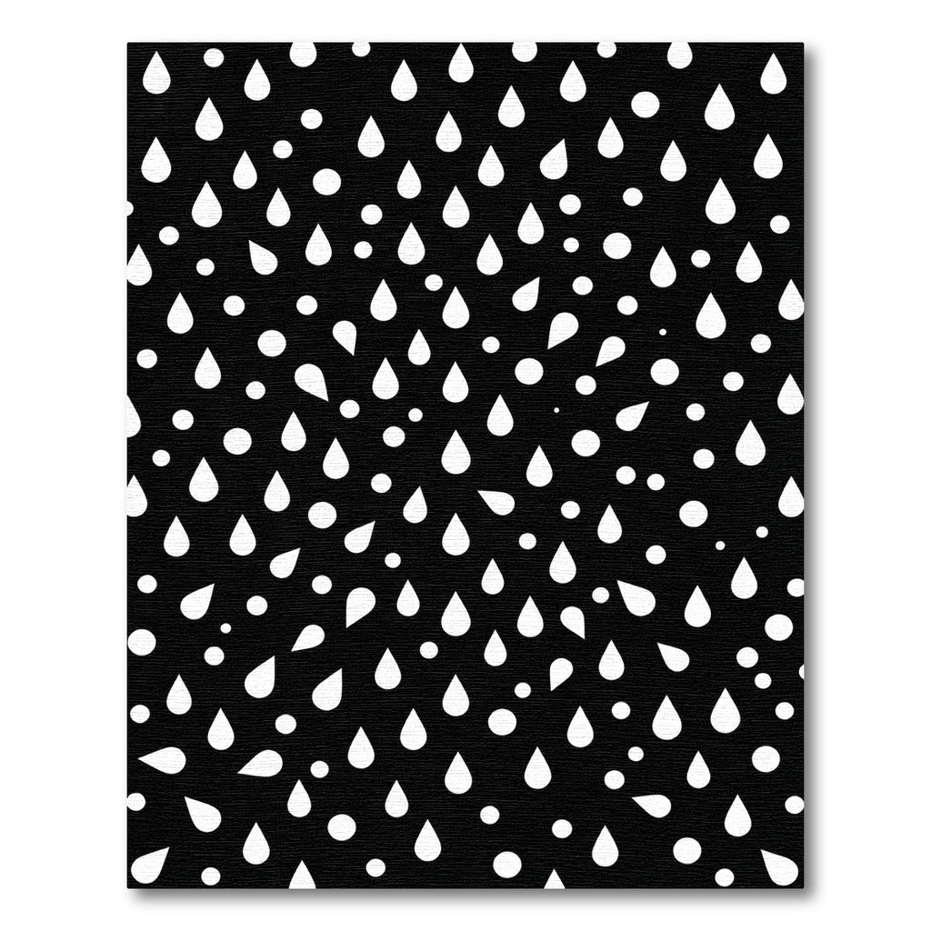 White Water Droplet Scatter Composition Rug